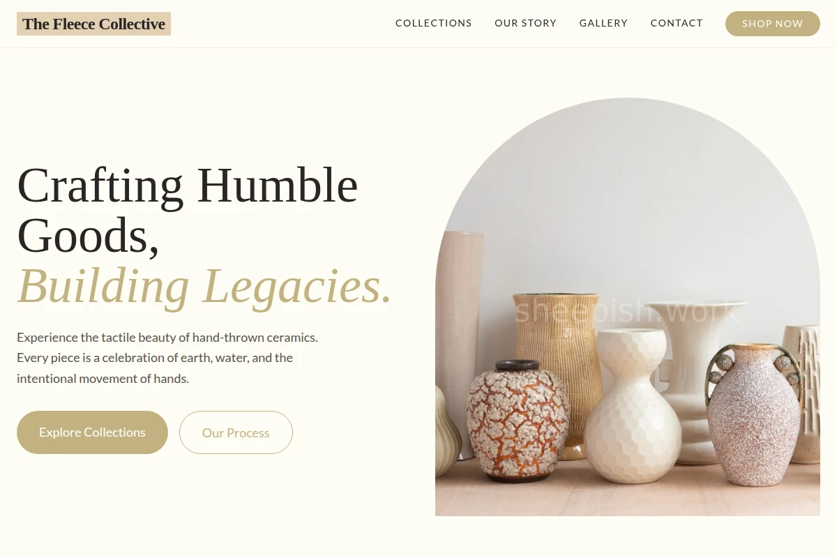 Handcrafted Pottery
